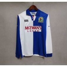 Blackburn 95/96 Home Long Soccer Jersey